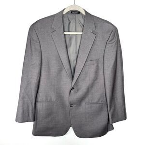 Pronto Uomo Blazer Mens 40 Reg Gray Suit Jacket Sport Coat Two Button